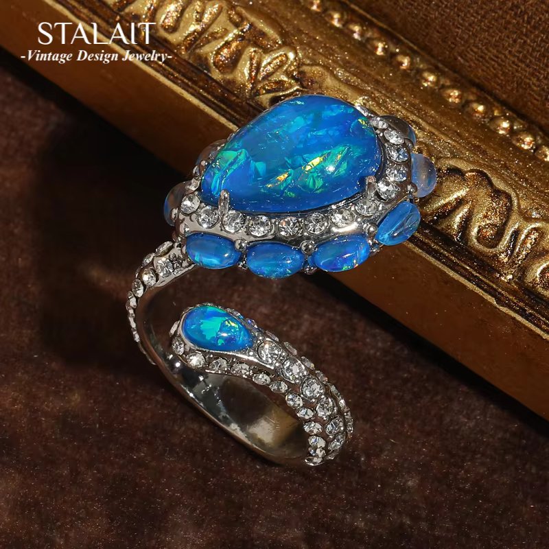 Boulder Opal Wedding Rings