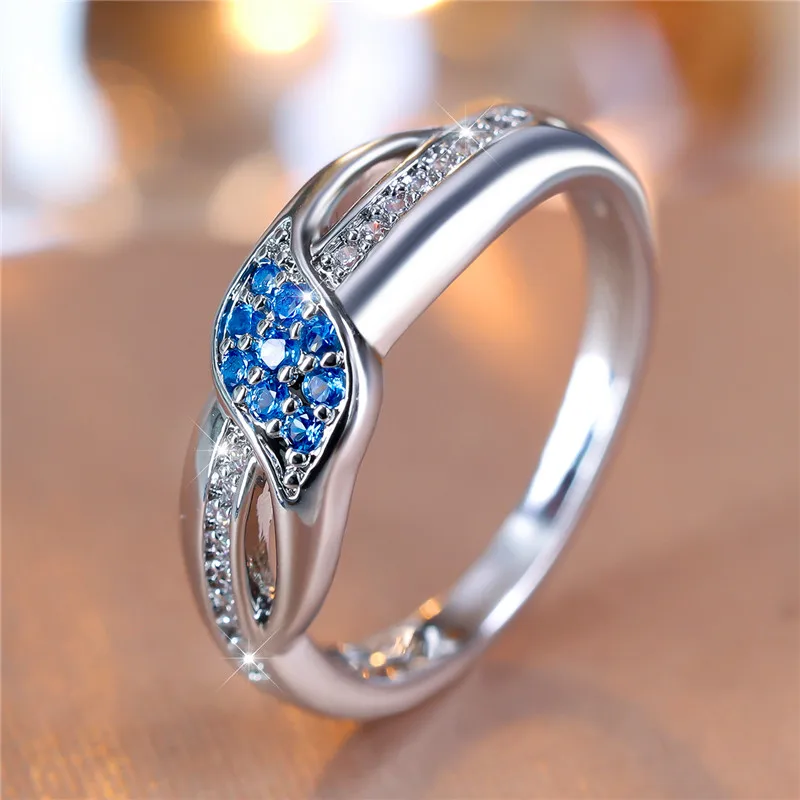 Water Blue Zircon Ring