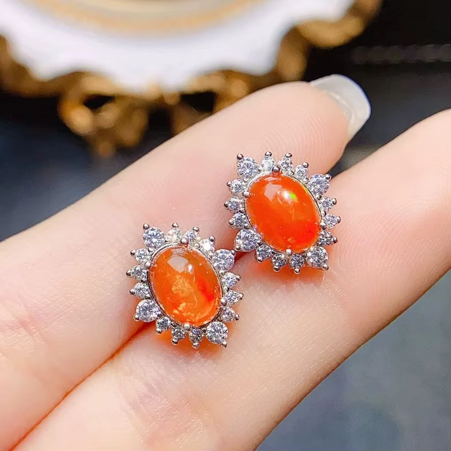 Genuine Mexican Fire Opal Ring​