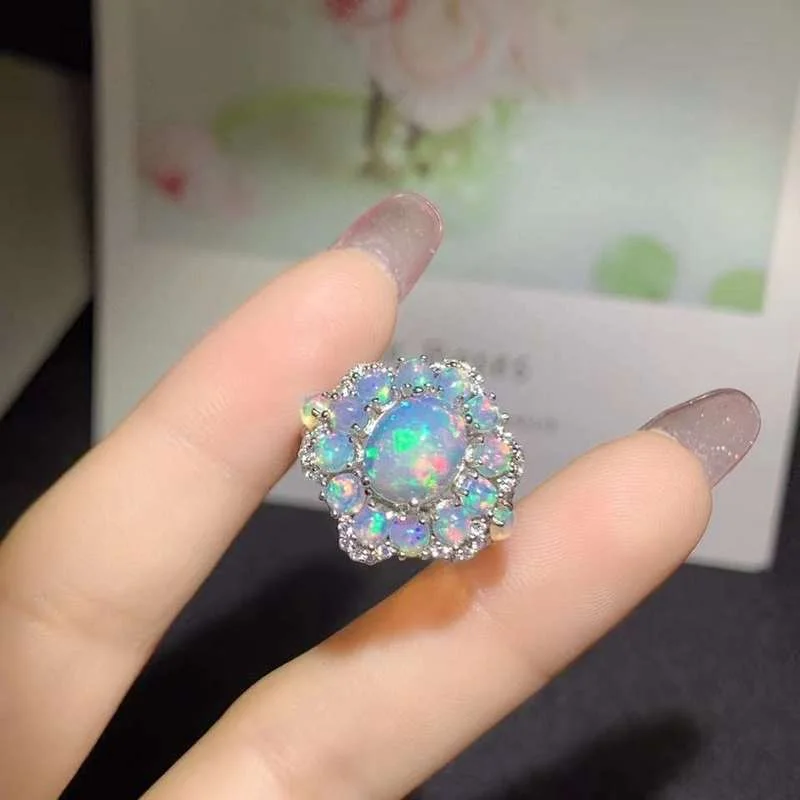 Australian White Opal Engagement Rings - Image 5