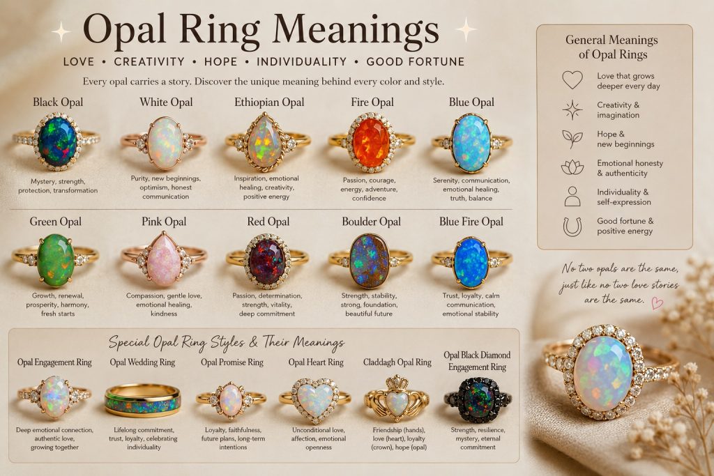black opal engagement rings meaning