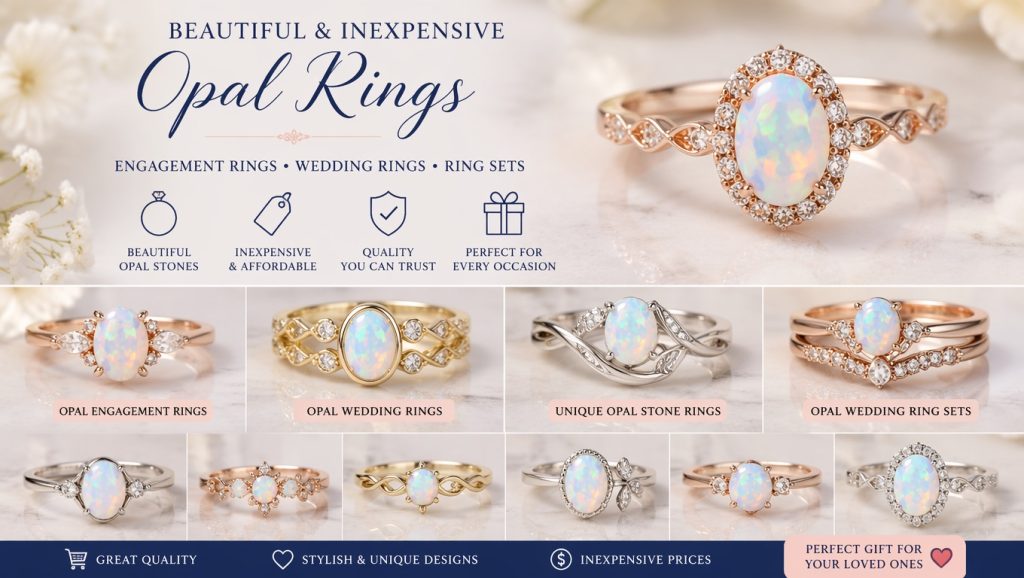 Inexpensive Opal Rings