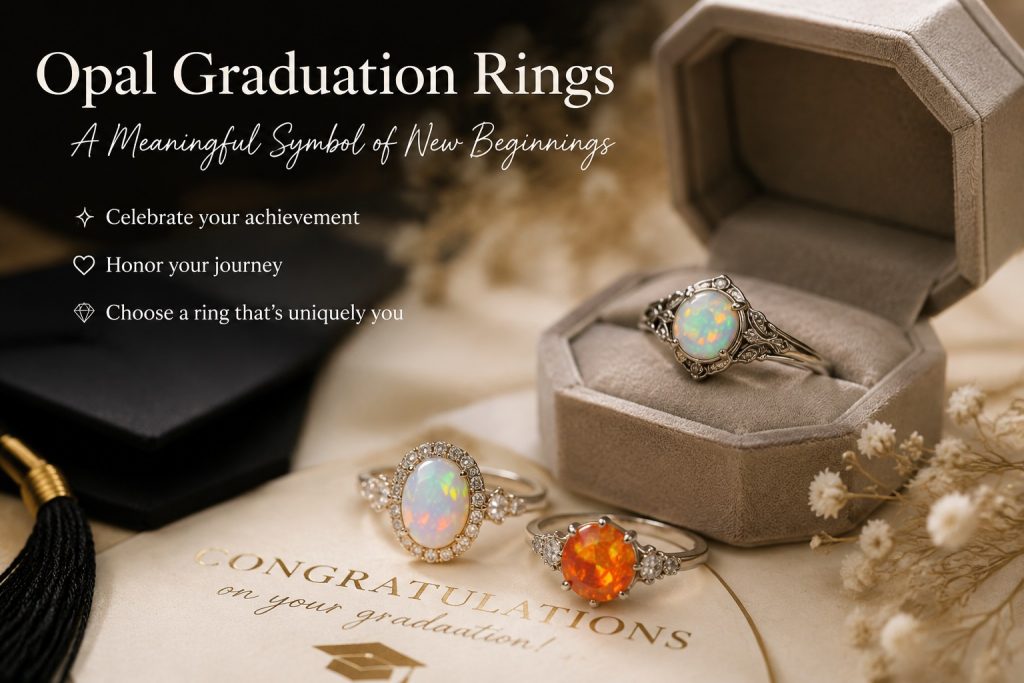 opal graduation ring