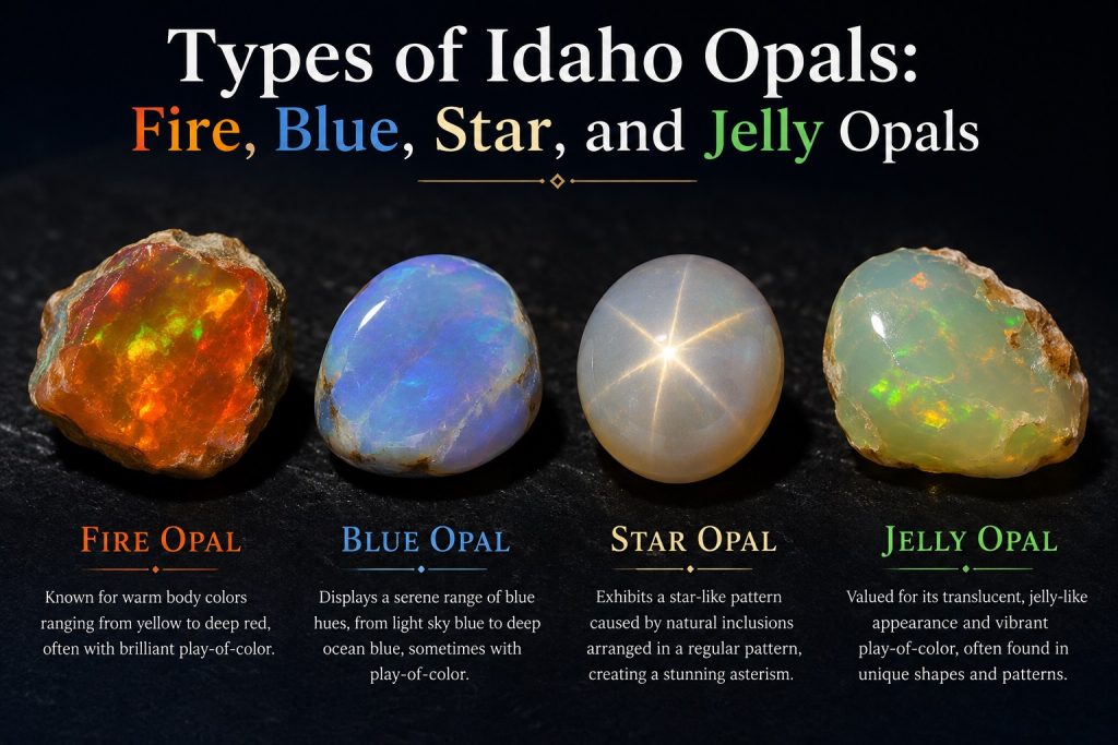 Types of Idaho Opals