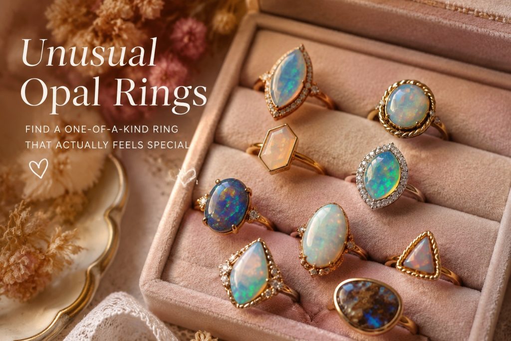 unusual opal rings